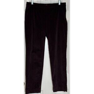 J. Jill Corduroy Pants Women’s Size 8 Wine Burgundy Elevated Basics Classic